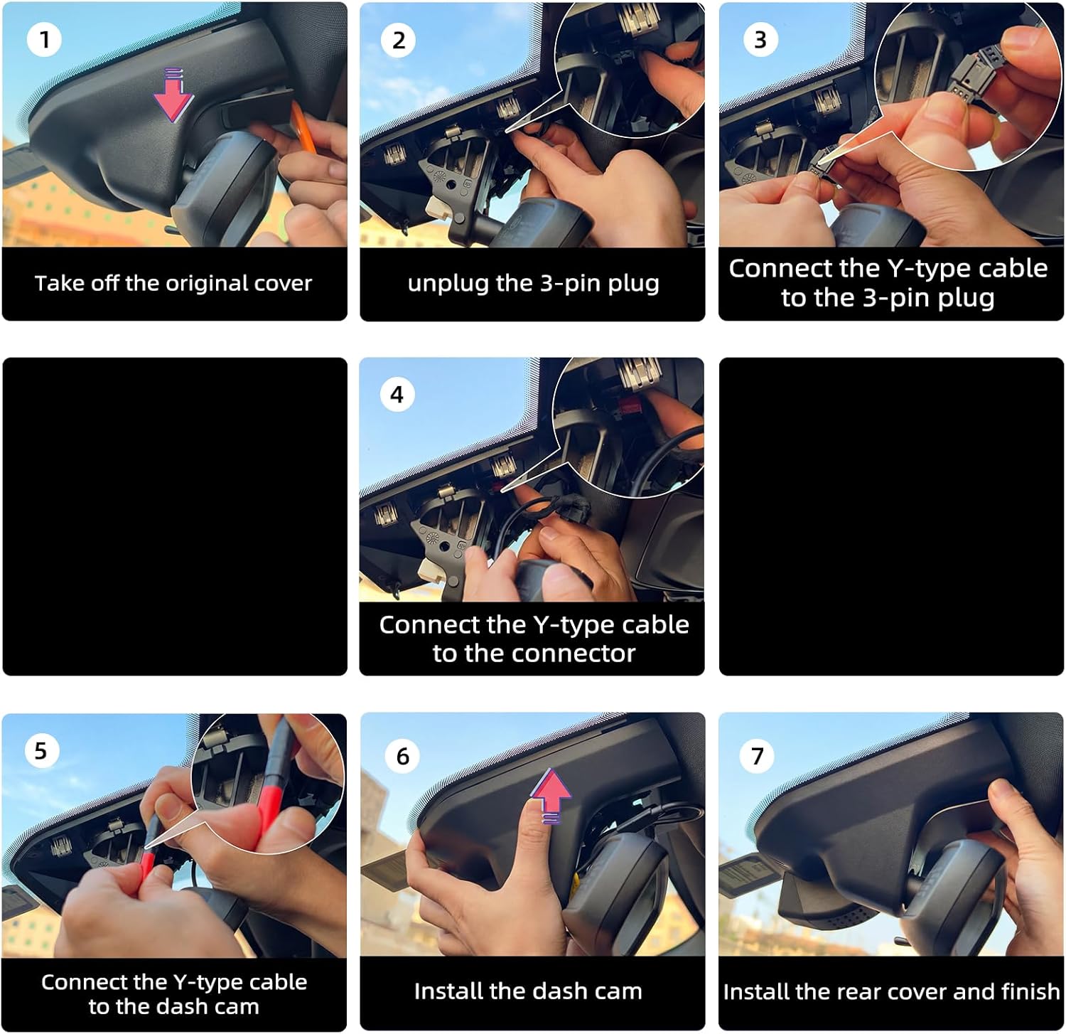 4K Dash Cam for Jeep Wagoneer/Grand Wagoneer L S 2022-2026,Grand Cherokee 2022-2026 OEM-Look,Loop-Recording,2160P Video,WiFi & APP,64GB Card