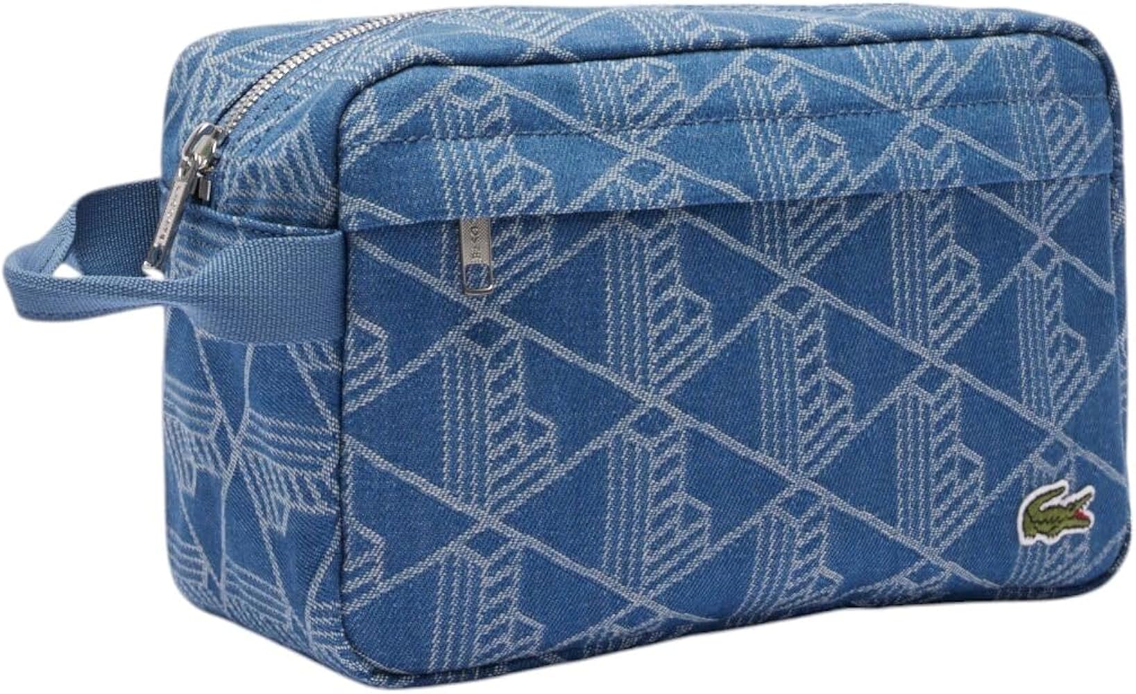 Amazon.com | Lacoste Unisex Denim Monogram Toilet Kit, Mono