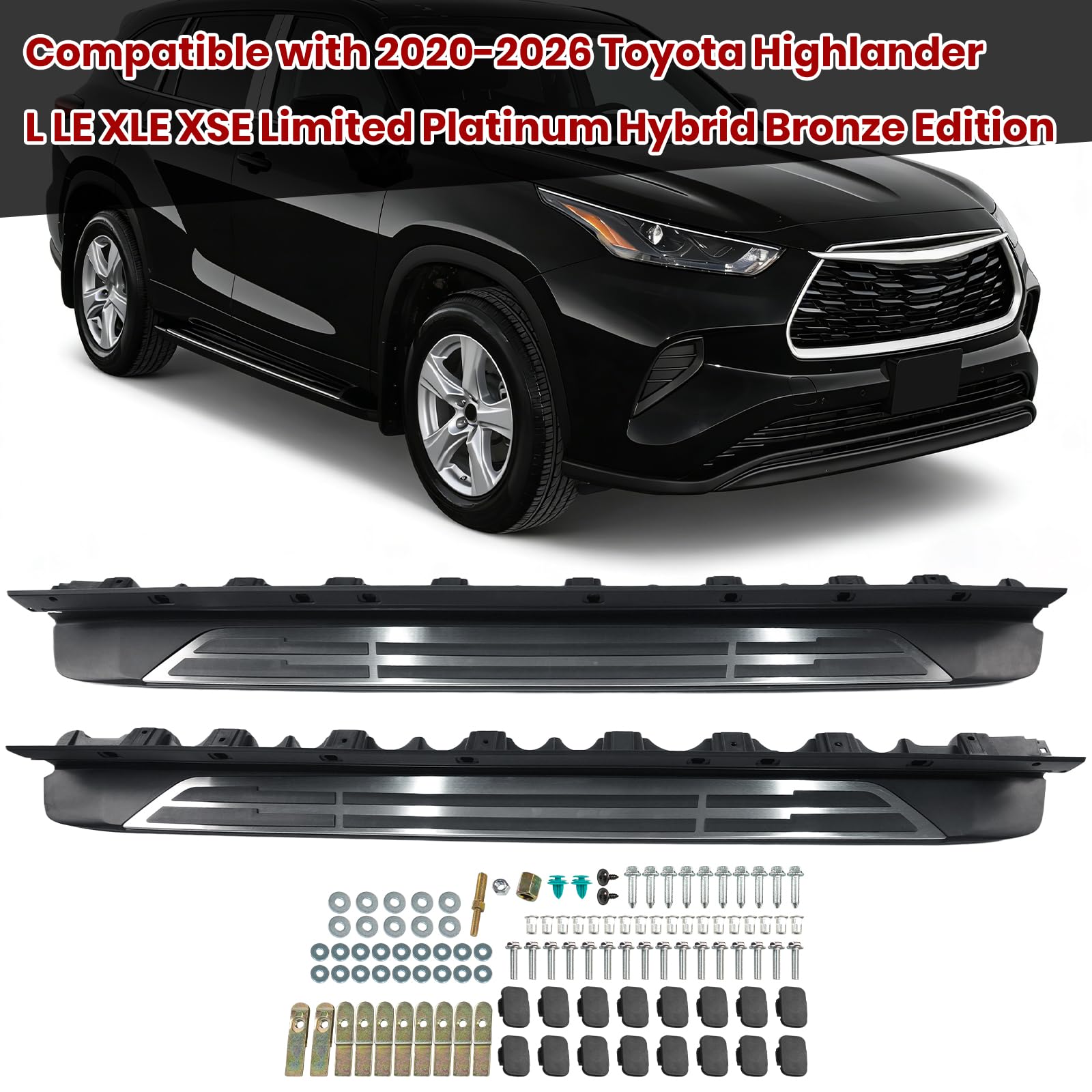 Amazon.com: Side Steps Compatible with 2020-2026 Toyota Highlander