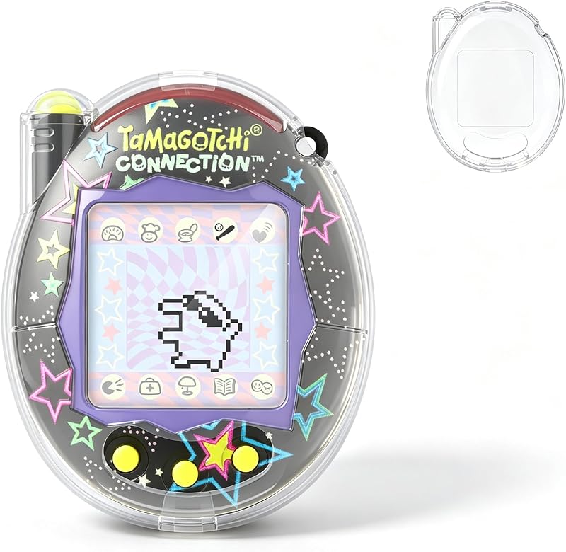 for Tamagotchi Connection V3 Case, Clear Hard PC Drop-Proof Protective Cover, Transparent Portable Carrying Storage Case for Tamagotchi Connection Accessories (Cover Only), Translucent