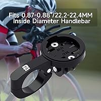 Vista 2 de Soporte para computadora de bicicleta para Garmin, barras Aero Bar, soporte de computadora GPS, tamaño compatible con manillar de 0.874 in y 0.882
