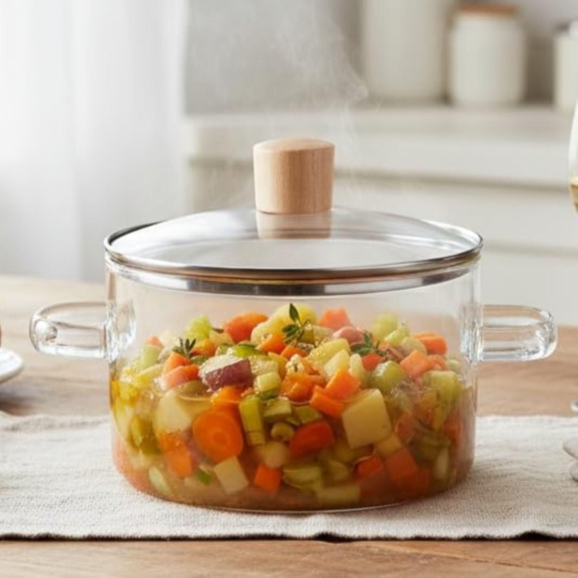 The Better Home Zeno Borosilicate Pot - 2.3L Glass Cookware -15 The Better Home Zeno Borosilicate Pot - 2.3L Glass Cookware -15