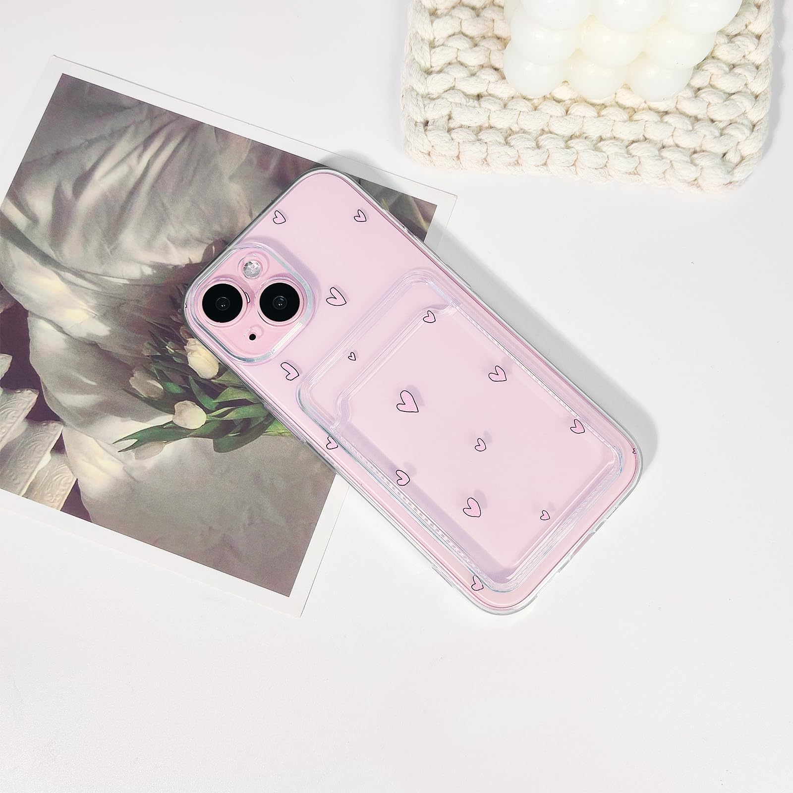 NITITOP Handyhülle Für IPhone 11 Pro – Transparent Mit Blumen, 1-2 Kartenfach & Kameraschutz | Weiches TPU