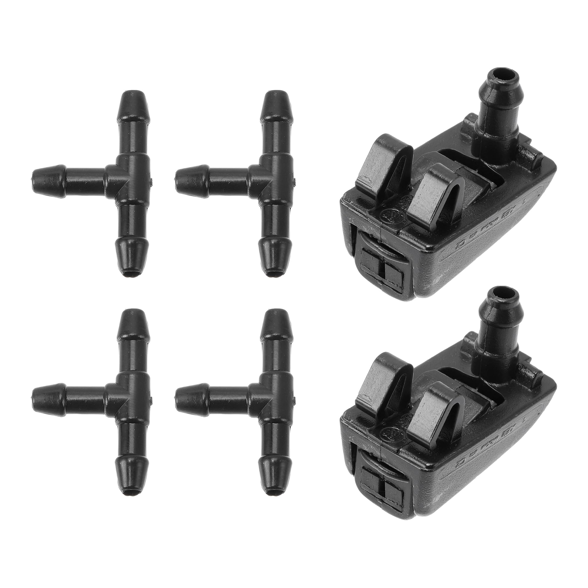 Zestaw dysz spryskiwacza przedniej szyby do Skoda Octavia 2004-2013 dysze spryskiwacza wycieraczki spryskiwacz strumień nr 1Z0955985 4 szt. t złącze węża