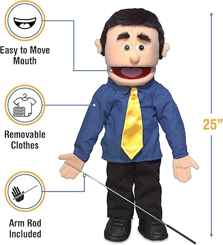 Miniatura 3 de 25 George melocotón Padre hombre de negocios Ventriloquist estilo de cuerpo completo marioneta