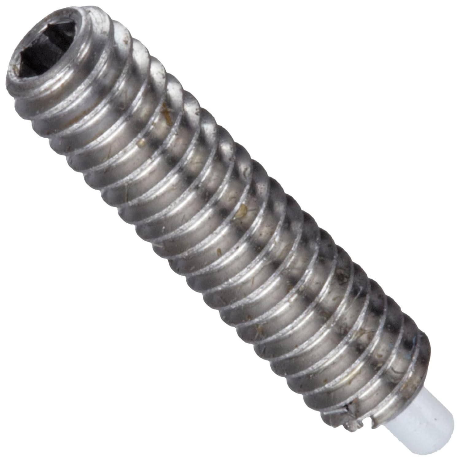 Jergens 30512 Stainless Steel Spring Plunger With Delrin Tip, 303