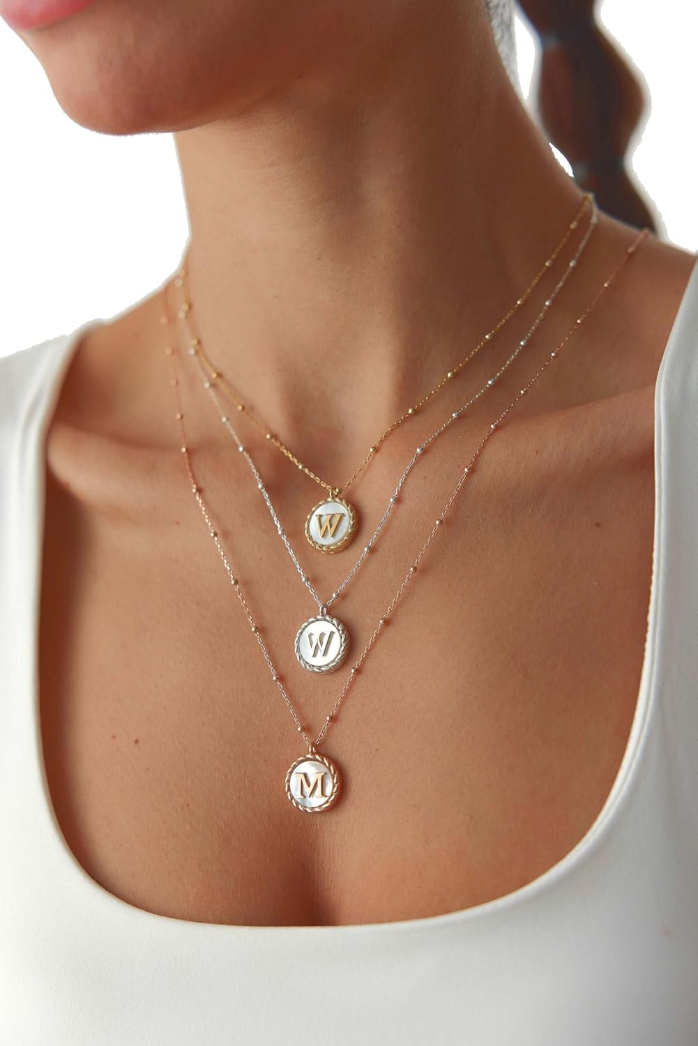 Name Initial Letter Necklace – A Timeless Keepsake - Image 3