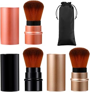 Vtrem Cepillo de maquillaje retráctil de 3 co...