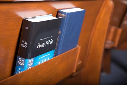 NIV, Church Bible (Pew Bible), Large Print, Hardcover, Black, Comfort Print