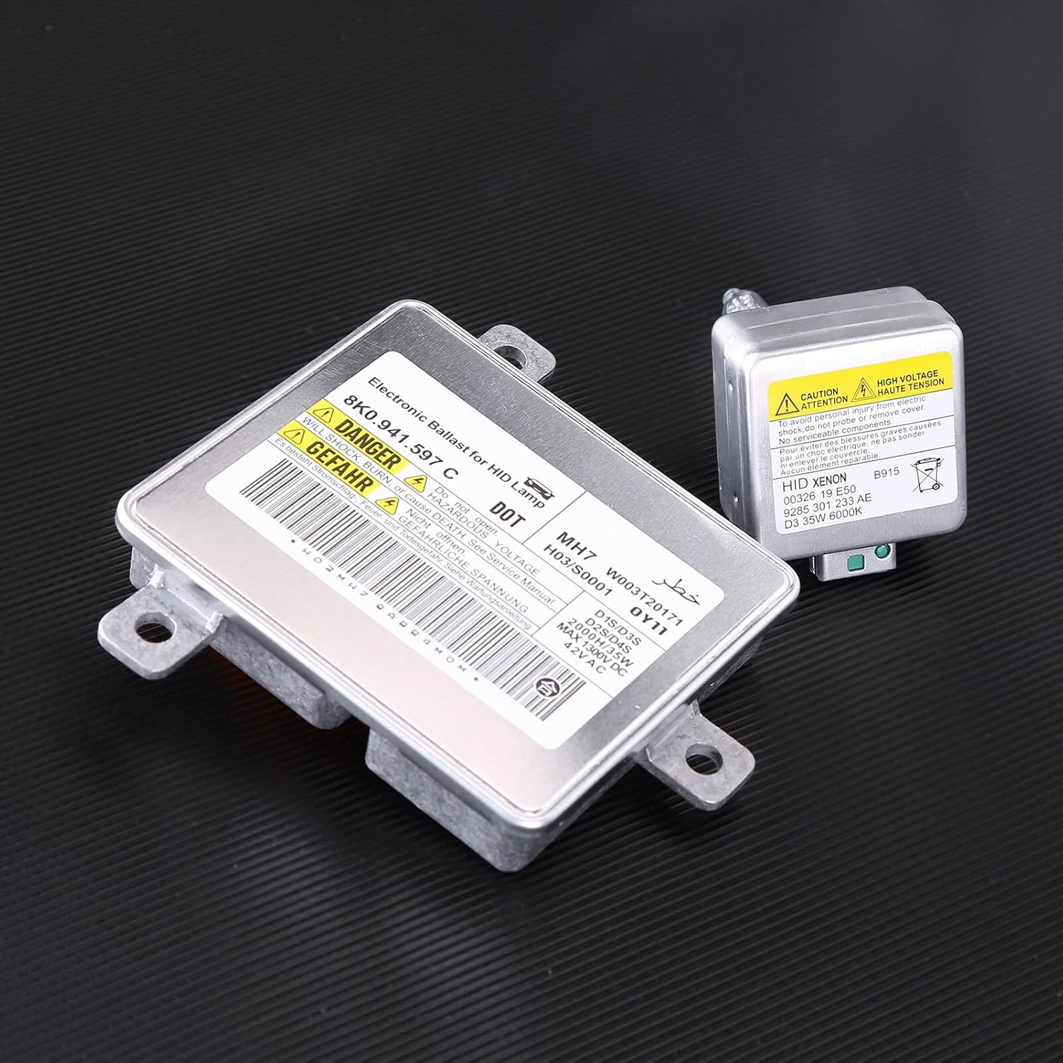 Xenon HID Ballast Control Unit with Igniter&D3S Bulb W003T21971 for Chrysler 300 3.6L 5.7L 6.4L Replace BAM92-143700 68170821AA 8K0941597 Xenon Ballast Unit Assembly for A1 A3 A4 A5