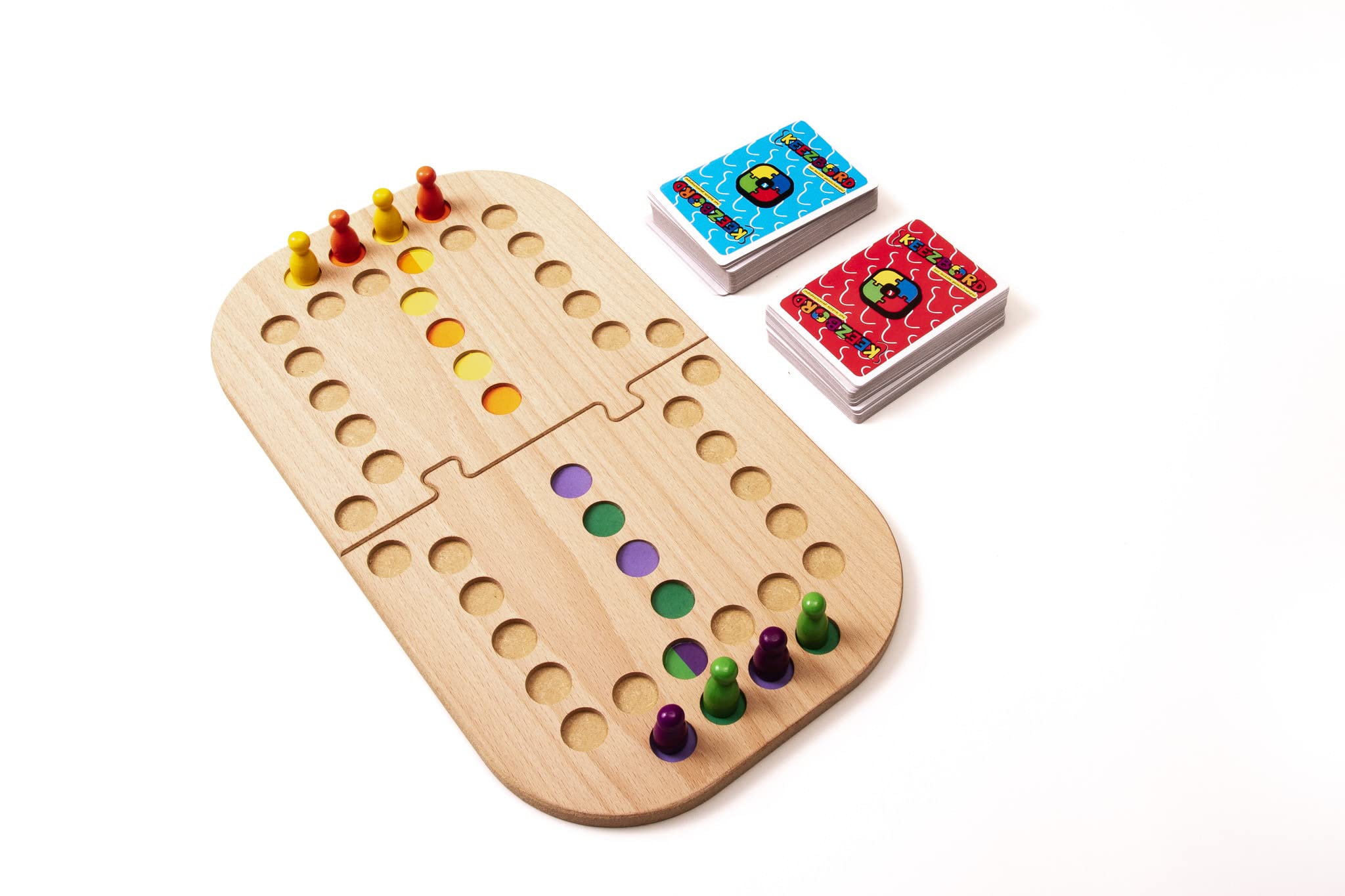 Hölzernes Totalbox 2,3,4,5,6,7 und 8 sp. keezenspiel - tokkenspiel - keezen