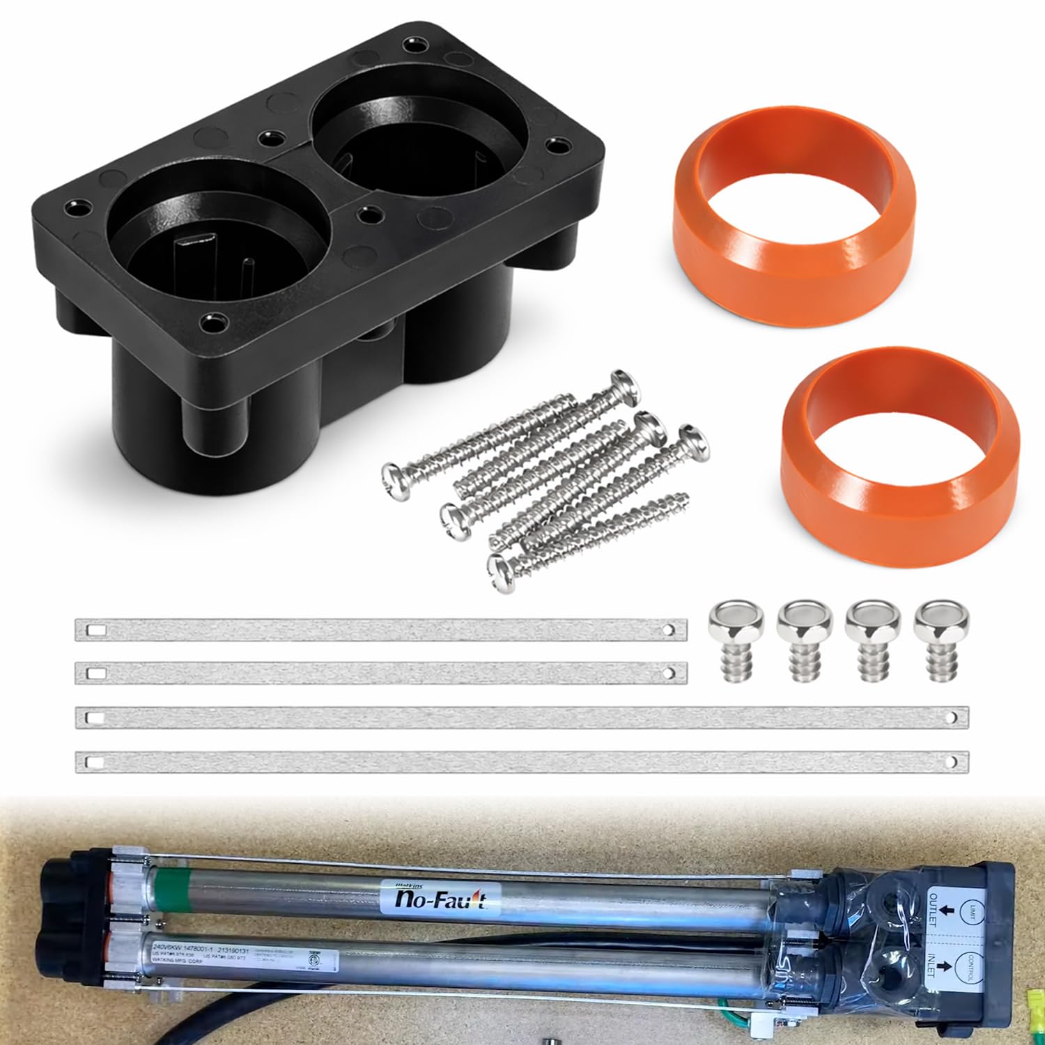 78077 Heater End Cap Replacement Kit for Hot Spring Limelight and Tiger River Hot Tub Heater 2 Barrel