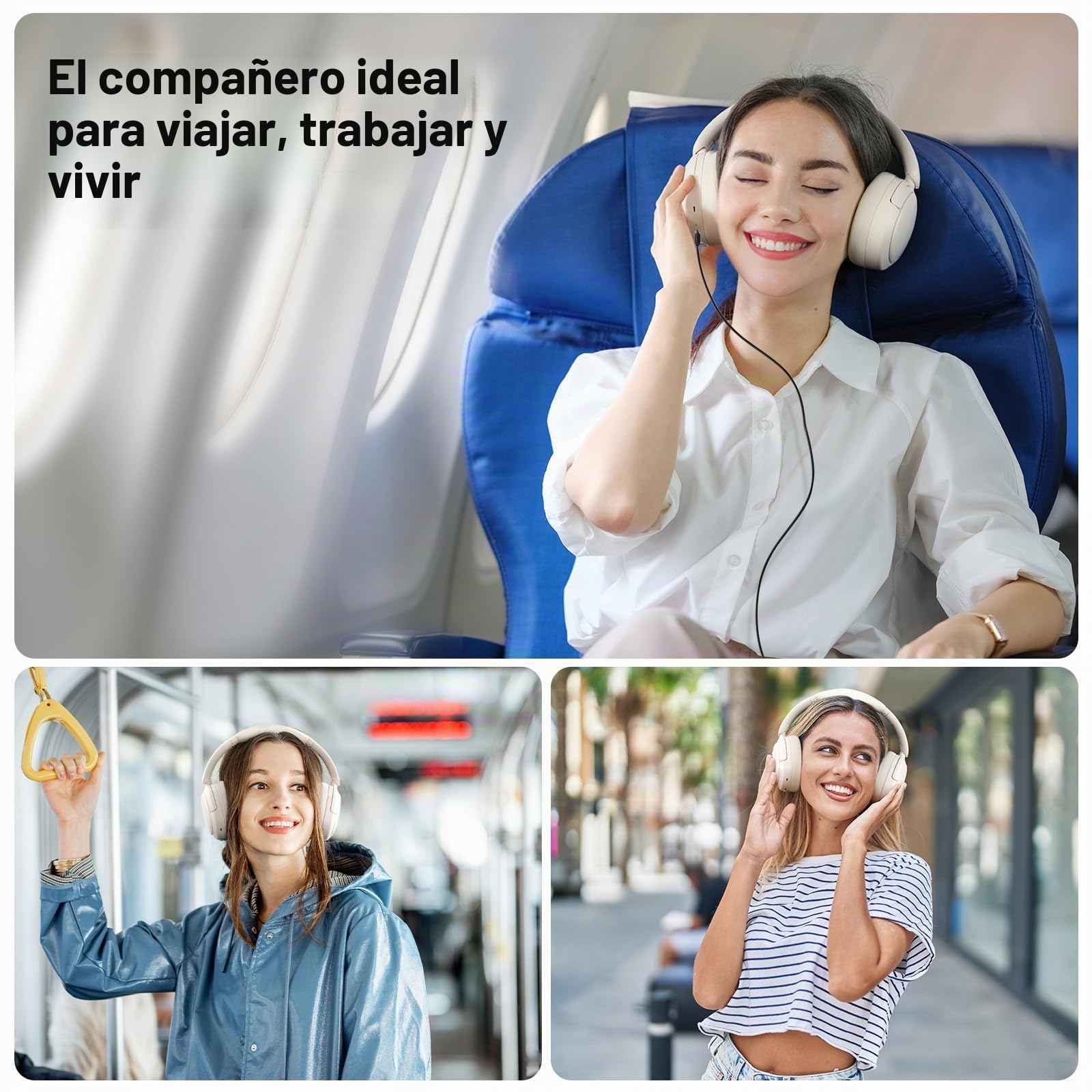 Edifier V80 Auriculares Bluetooth Inalámbricos, Cancelación Activa de Ruido Híbrida 44dB, Bluetooth 5.4, 45 Horas de Autonomía, Carga Rápida, Conexión Multipunto, EQ Personalizado vía App - Blushell
