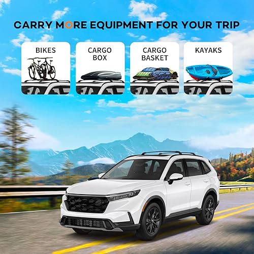 Miniatura 2 de Max Loading - Barras transversales de techo de 220 libras para Honda CRV CR-V 2023 2024, resistentes, 100% hechas de metal de aluminio,