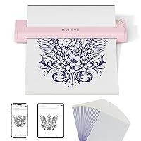MUNBYN ITP05 Stampante Stencil Tattoo, 20 Fogli di Carta da Stampante Tattoo