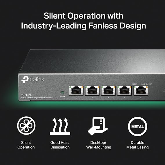 TP-Link TL-SX105, 5-Port 10G Desktop Switch