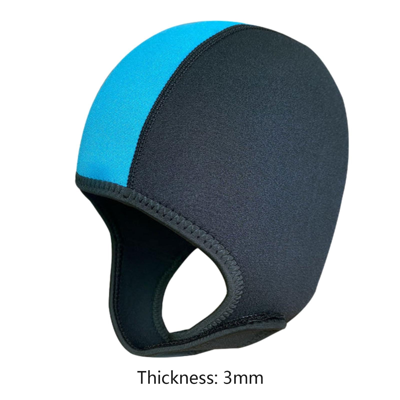 Cagoule de Plongée sous-Marine en Néoprène 3mm pour Hommes et Femmes, avec Mentonnière, Garde Au Chaud, Chapeau de Surf, Chapeau de Bain pour Canoë et