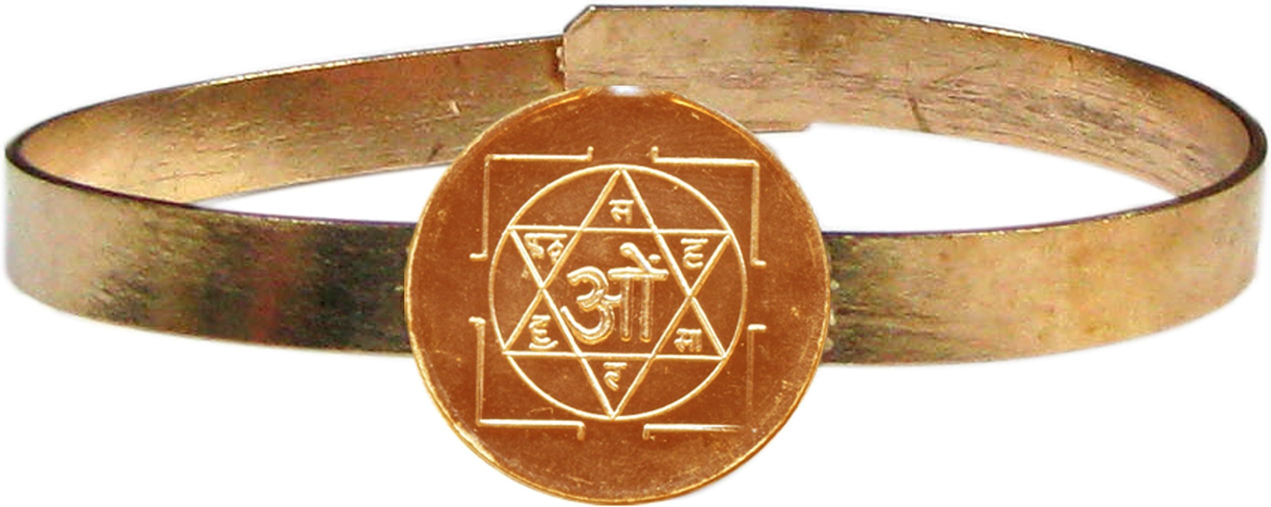 Bangle - Sudarshana Yantra Copper Bracelet Wristlet Kangan Kankanam Kaapu