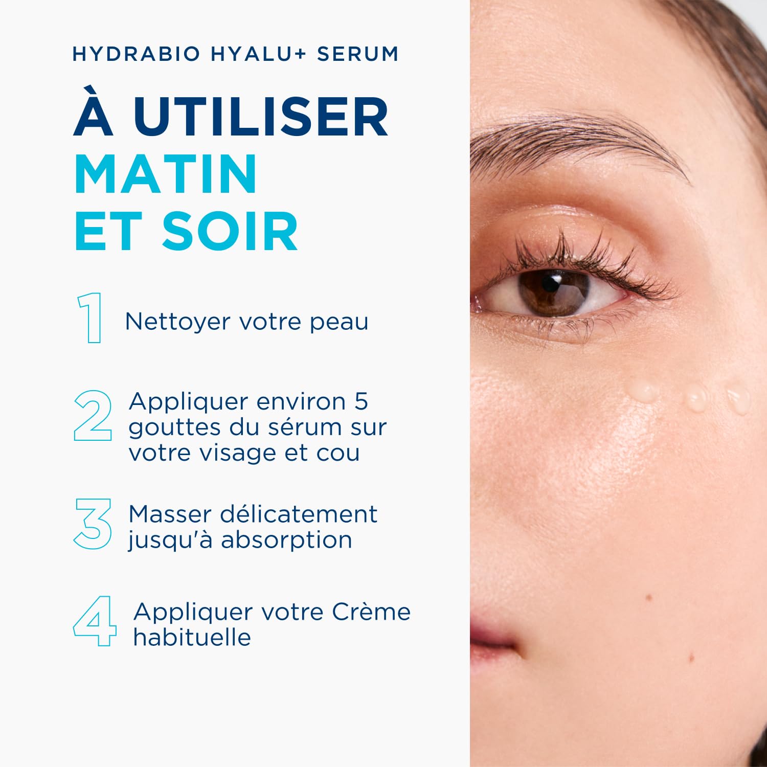 BIODERMA Hydrabio Hyalu+ Sérum auto-réhydratant et repulpant - Réduit les signes visibles du vieillissement - Tous types de peau - Flacon 30 ml