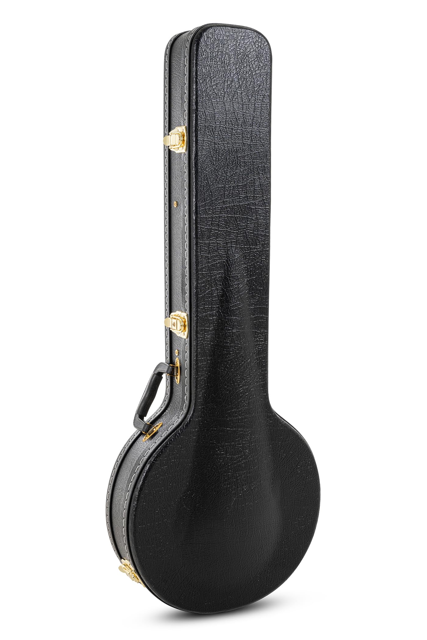 GEWA Custodia per banjo Flat Top Economy - Valigia per banjo a 5 e 6 corde - Anima in legno - 4 serrature cromate - 1 con chiave - Rivestimento in similpelle - Interno in velluto nero