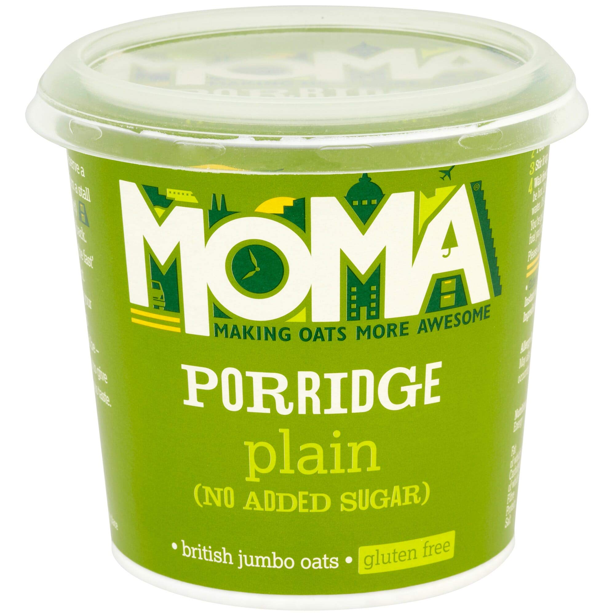 MOMA Moma Gluten Free Sin Azúcar Agregado Olla Gachas 12x70g