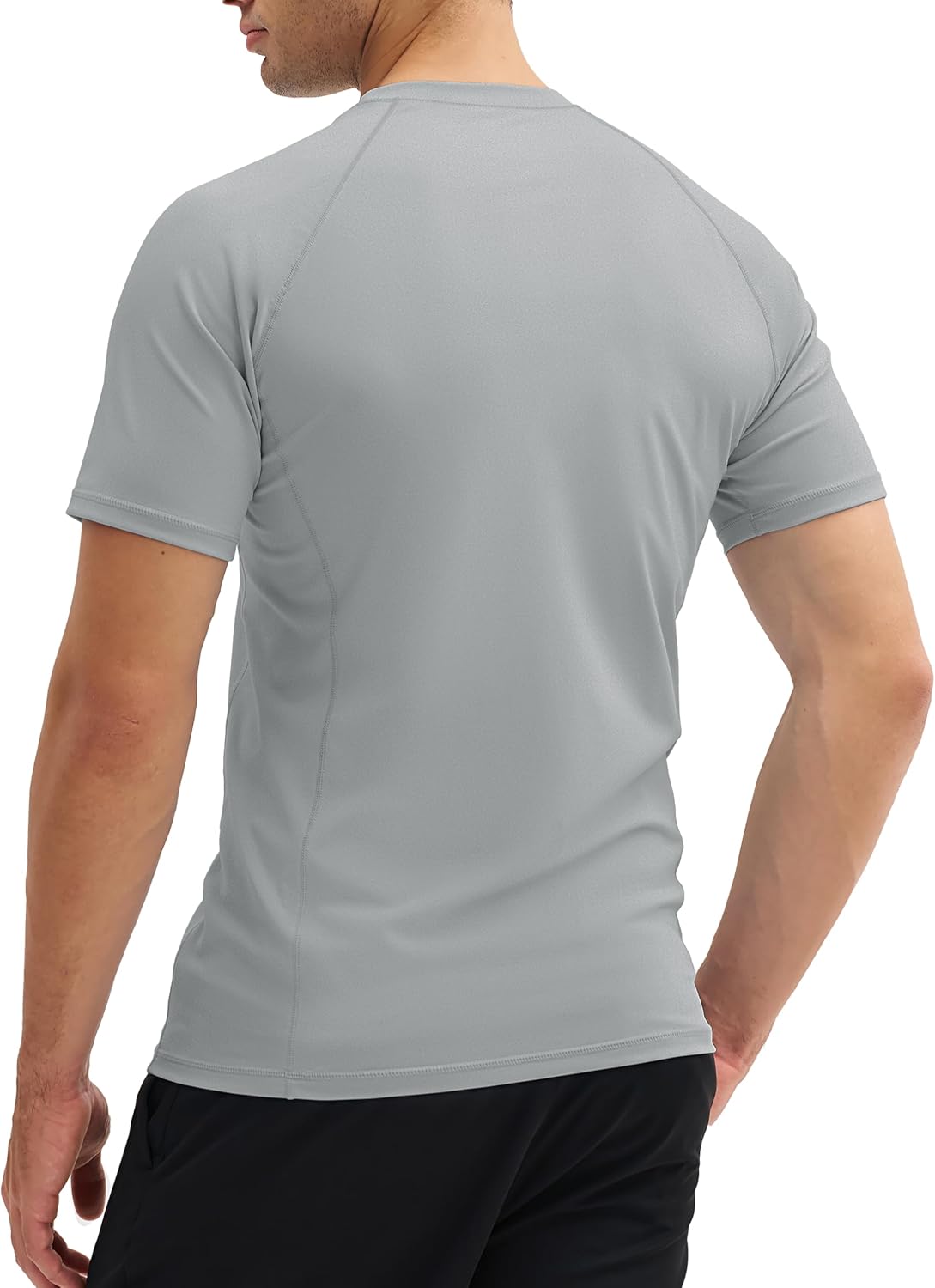 MAGCOMSEN Men's Short Sleeve UPF 50+ T-Shirt Swim Quick Dry Rash Guard Athletic Surf Shirts Performance Water Shirts - Image 7
