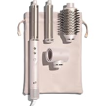 T3 Aire 360 Hot Air Styler Blowout Kit with Ceramic Curl Attachments Oval Brush and Wide Nozzle Fast Healthy Blowouts and Long Lasting Curls For All Hair Types