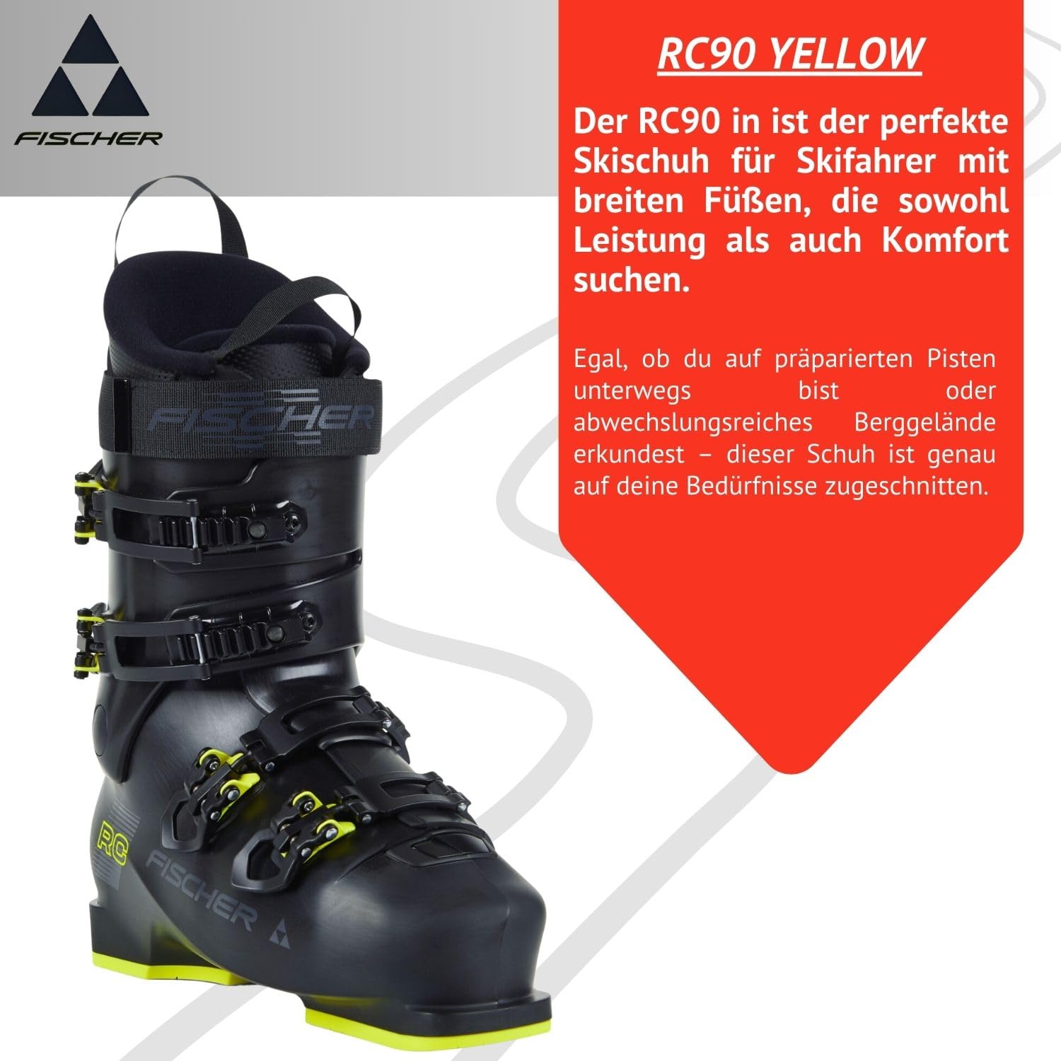 Fischer RC 90 Yellow Black - - 28,5
