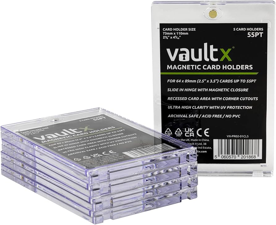 Amazon.com: Vault X Magnetic Card Holders 55pt for Trading Cards
