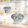 2Pack Pulp Strainer for Nama J2, Cold Press Juicer Suitable for Nama J2 Juicer Secondary Fine Filter Accessories, 5.5 in & 4.2in 304 Stainless Steel
