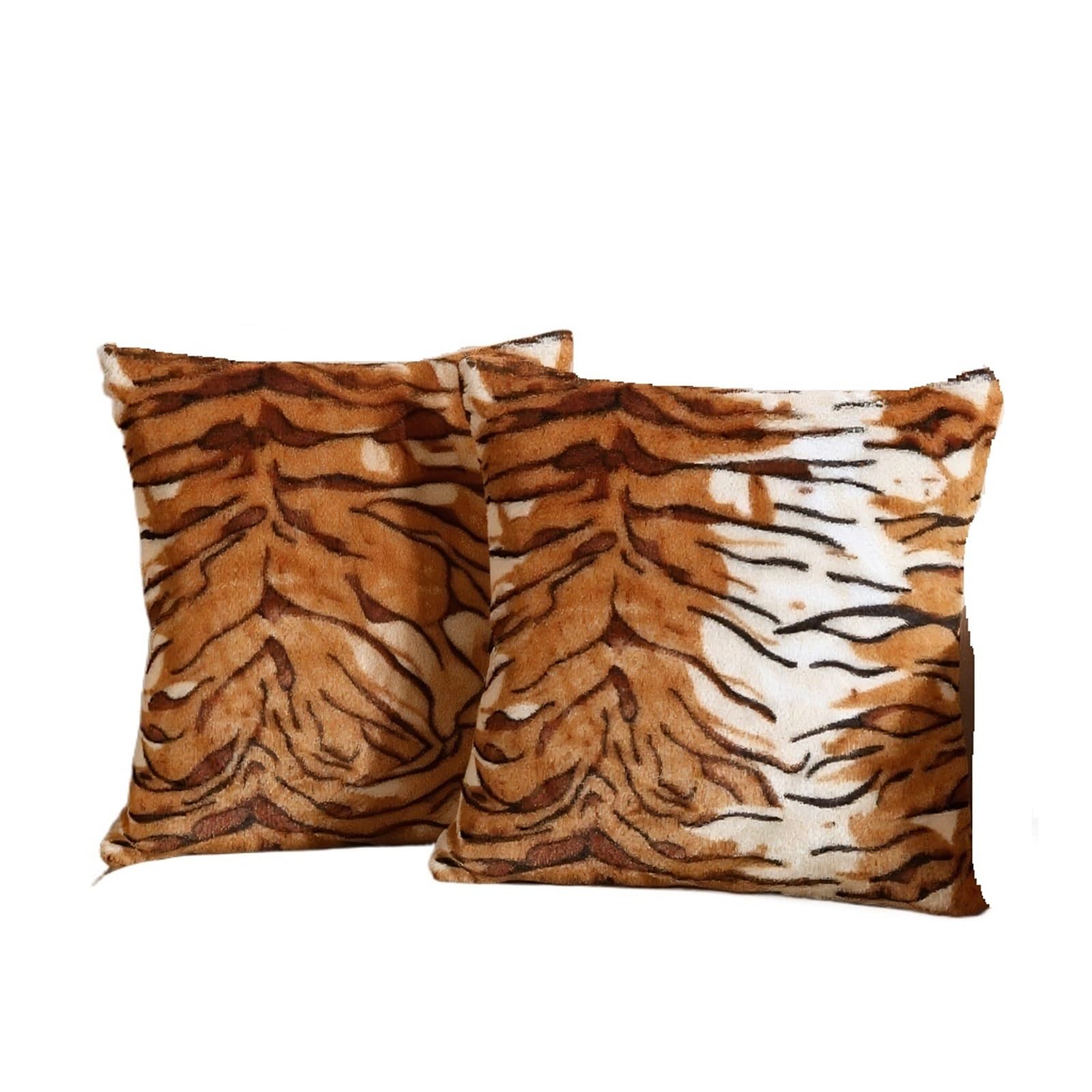 2pc Plush Pillowcase, Comfortable And Soft Leopard Print Throw Pillow Covers, Modern Personalized Decoration Square Pillowca(Color4)