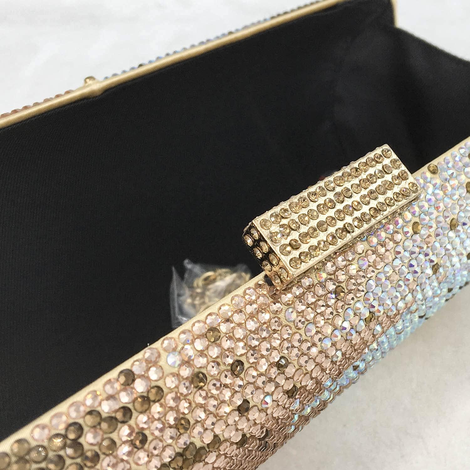 Boutique De FGG Mini Rhinestone Clutch Purses for Women Formal,Long Evening Bags and Clutches,Party Prom Crystal Clutch Bag - Image 6