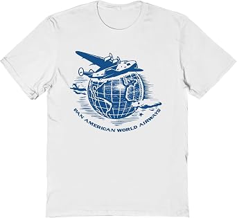 2Bhip Pan Am Pan American World Airways Airplane Graphic T Shirt White