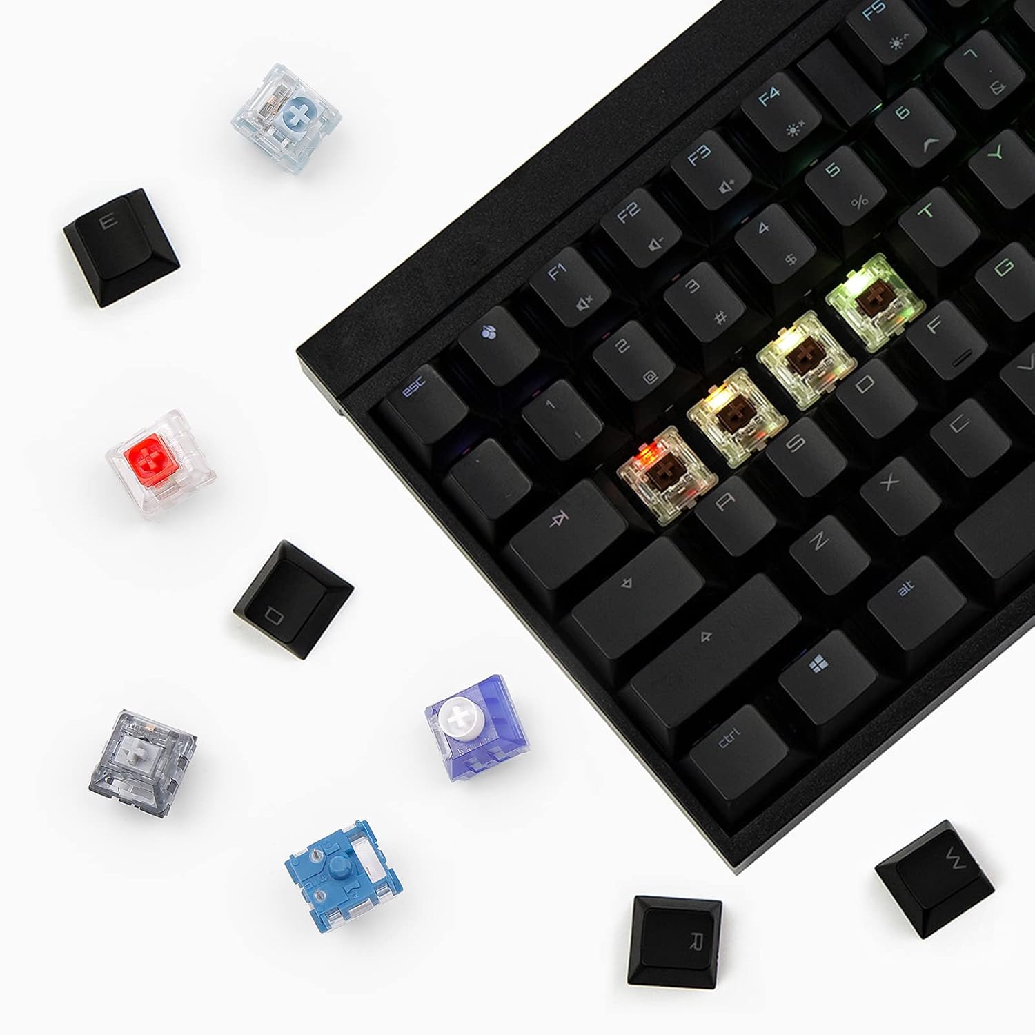 Buy AUDHEID Mechanical Key Switches,Linear Keyboards Switch Storage Box