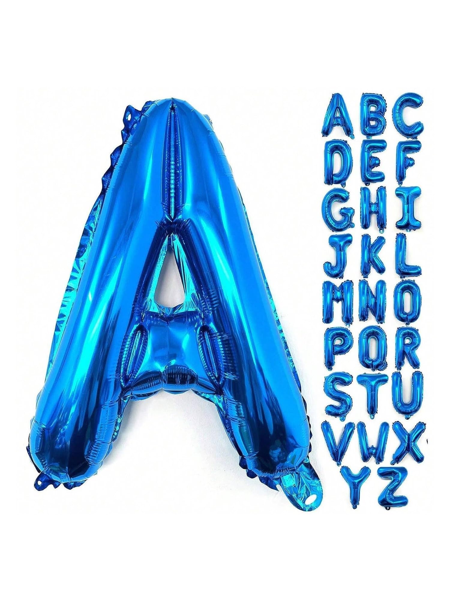 Folienballons, 26 Stück, 81,3 cm, Blau, Gold, Rose, Schwarz, Alphabet-Ballon, groß, vergoldet, Helium, für Geburtstag, Abschlussfeier, Performance, Party-Dekoration