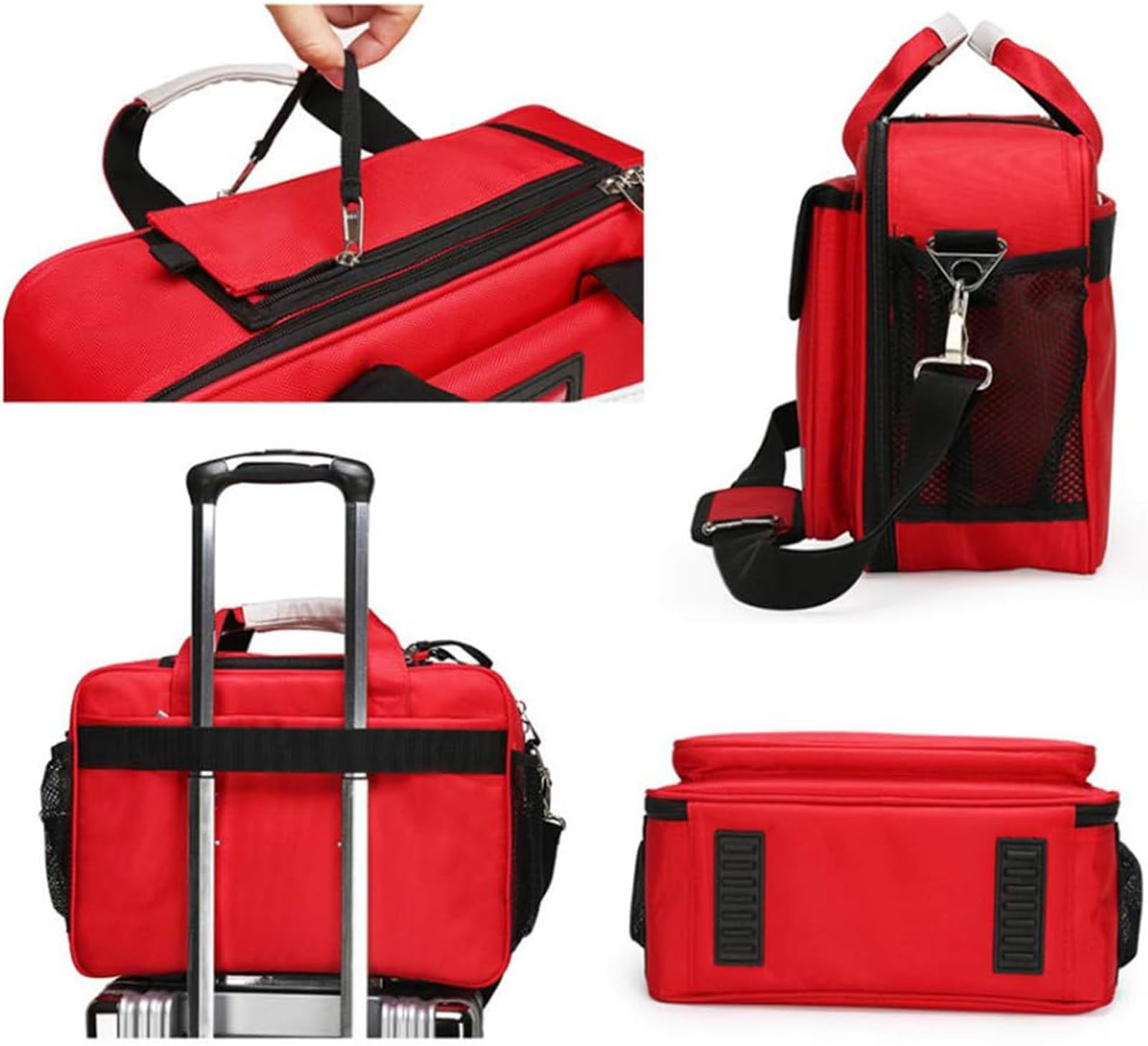 CUSMA Bolsa De Primeros Auxilios Vacía para Primeros Auxilios, EMT, EMS, Enfermera, Médico, Bolsa De Viaje, Almacenamiento De Equipos De Tratamiento De Ambulancia De Emergencia,Azul