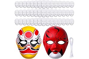 Aoriher Blank White Face Mask for Arts and Crafts