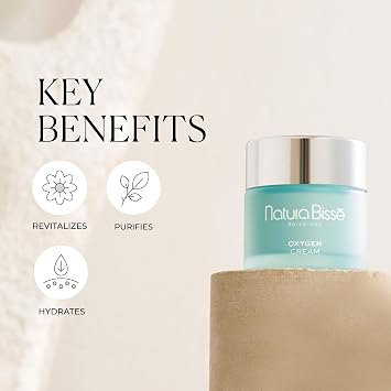 Natura Bisse Oxygen Cream, Purifying Moisturizing Cream, Hydrates, Purifies & Revitalizes, For Normal & Dry Skin, 2.5 Oz