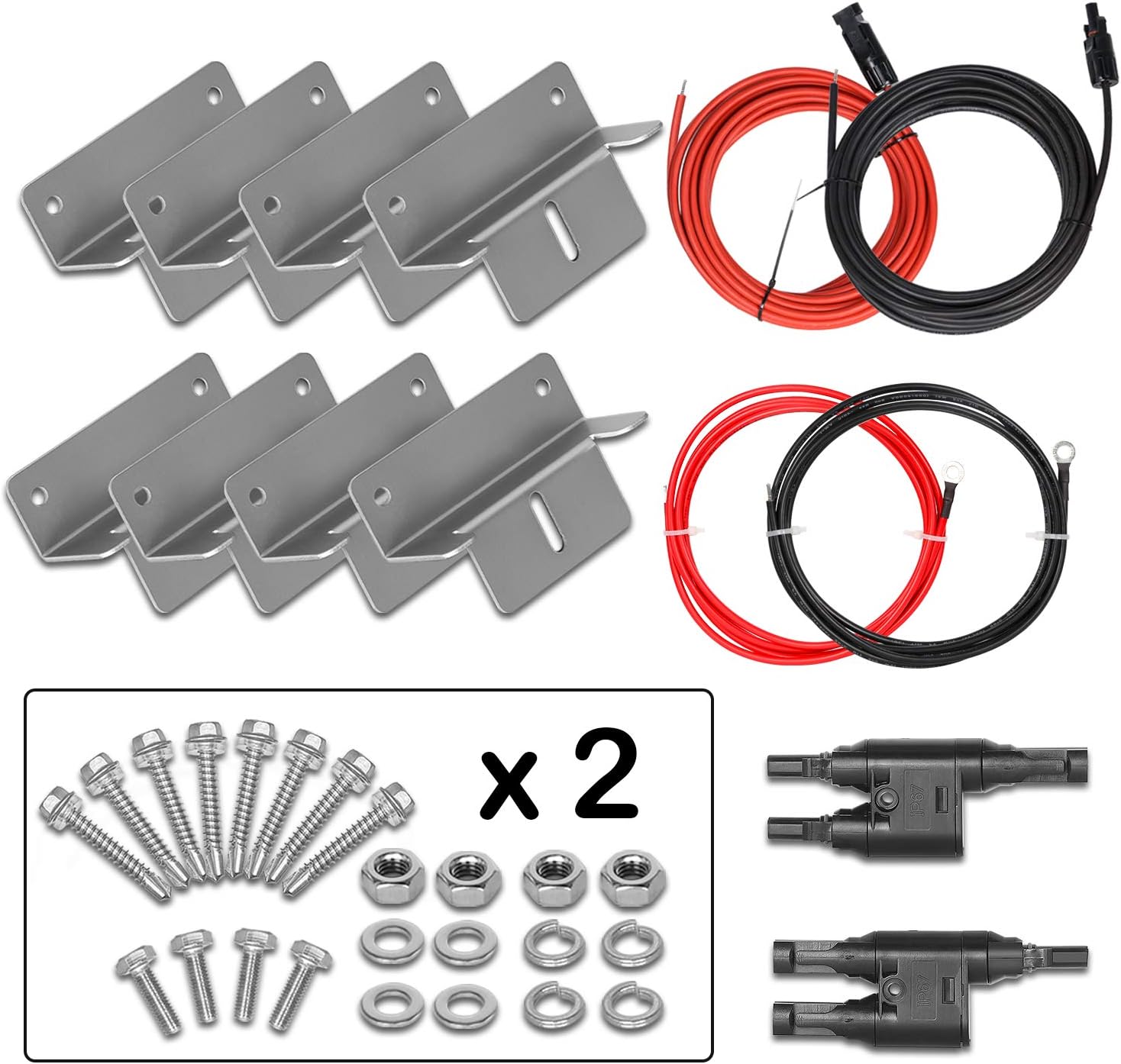 WEIZE 200 Watt 12 Volt Solar Panel Starter Kit, High Efficiency Monocrystalline PV Module for Boat, Caravan, RV and Other Off Grid Applications : Garden & Outdoor
