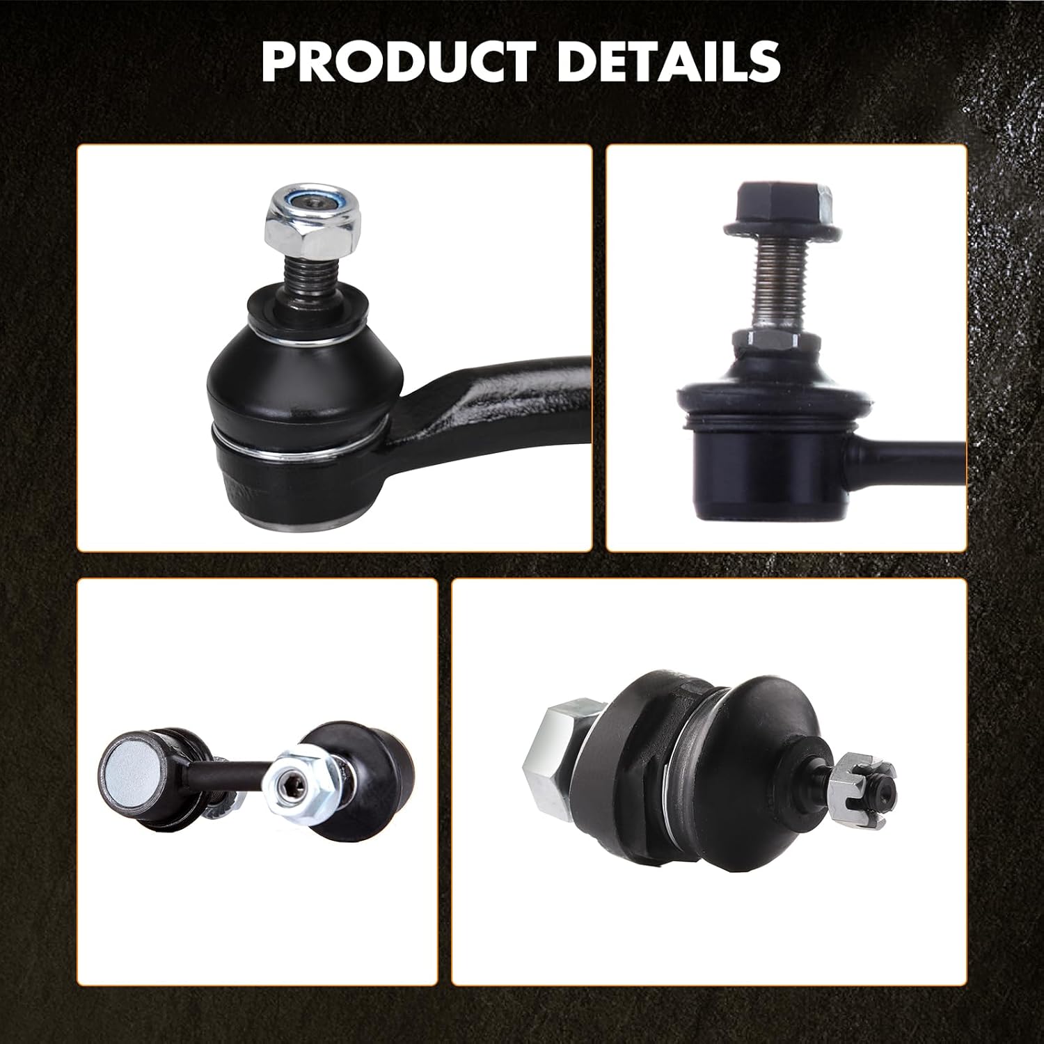 ASAPE Tie Rod End Sway Bar End Link Ball Joint 12PCS Front Rear Suspension Kit Fit for 2004-2006 for Acura TL