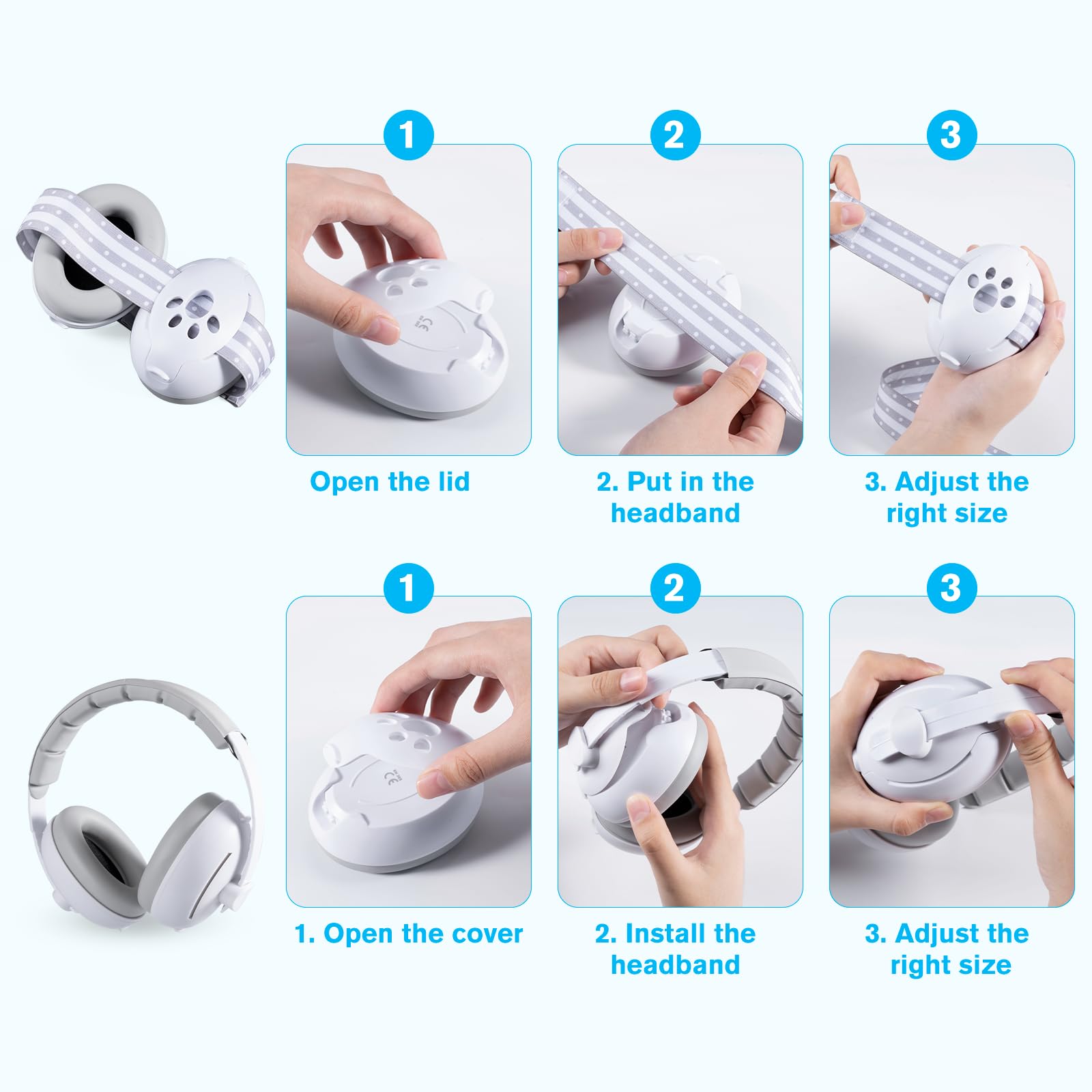 Carehabi Ohrenschützer Orejeras Unisex bebé