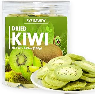 SYZJMWDY Dried Kiwi Fruit Slices - Sweet & Tart Gluten-Free Dehydrated Kiwis, 5.29oz for Smoothies, Yogurt Bowls, Trail Mix & Snacks