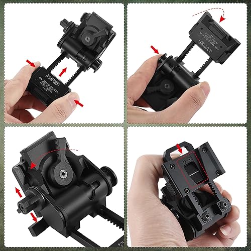 Miniatura 2 de Caza táctica CNC PVS1518 visión nocturna gafas montaje para L4G24 NVG Metal casco montaje