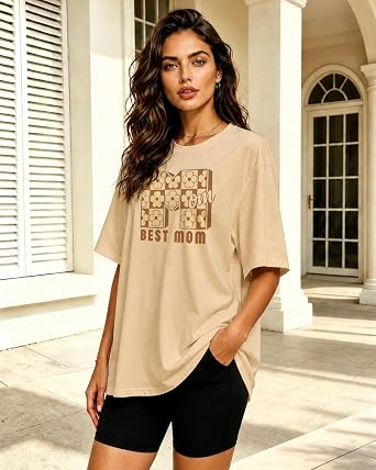 YTD Mom Graphic Tシャツ、プレミアムコットングラフィックTシャツ