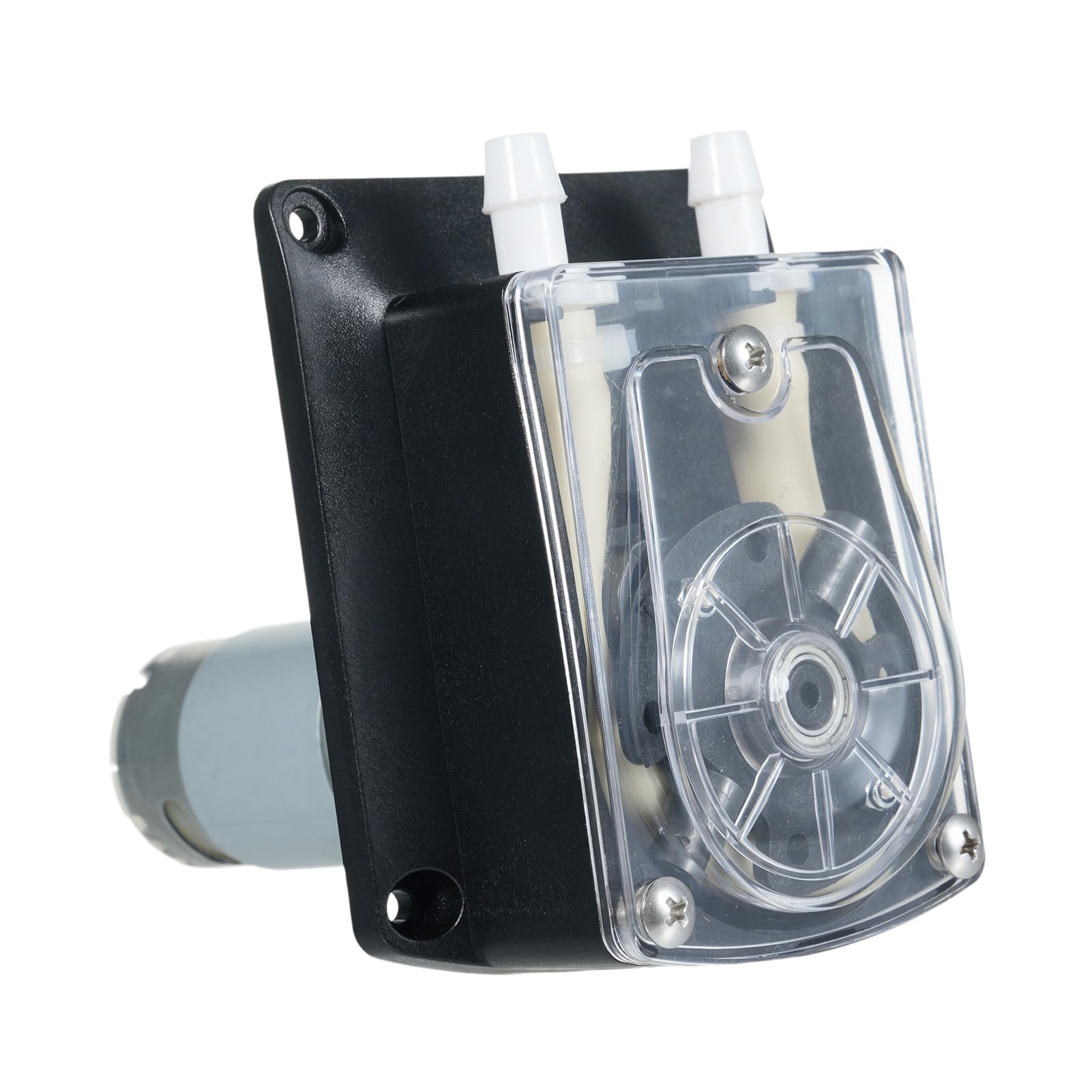 Bomba peristáltica de flujo grande, 1500 ml/min Bomba dosificadora de líquidos con 2 rodillos y tubo PHARMED BPT apto para uso alimentario, para análisis químicos en laboratorios y acuarios(24V)