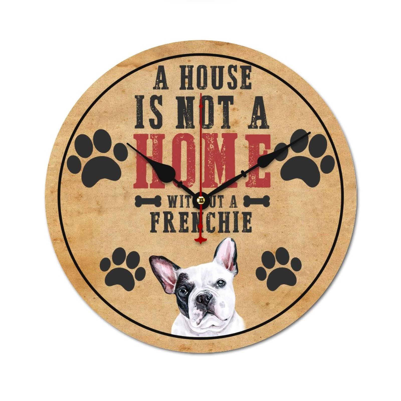 Horloge murale cadeau idéal passionnés de bouledogue français