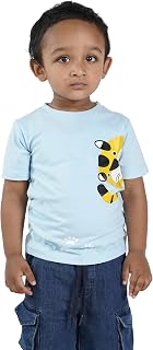 CocoBelle NYC Boys T-Shirt Casual Cotton Half Sleeve (2-3 Years) Lite Blue Price In India