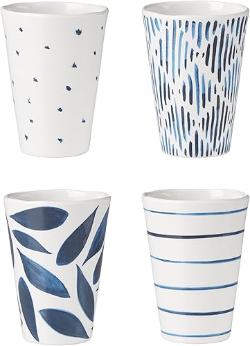 Lenox Blue Bay - Vasos surtidos de melamina juego de 4 176 varios