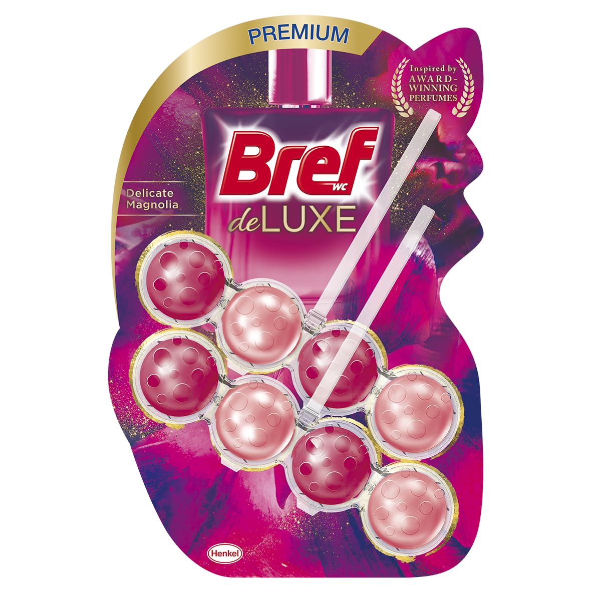 Bref WC Deluxe Manolya Duo Pack 2'li Premium Klozet Temizleme Topları, 1 x 2 Adet, Manolya 2