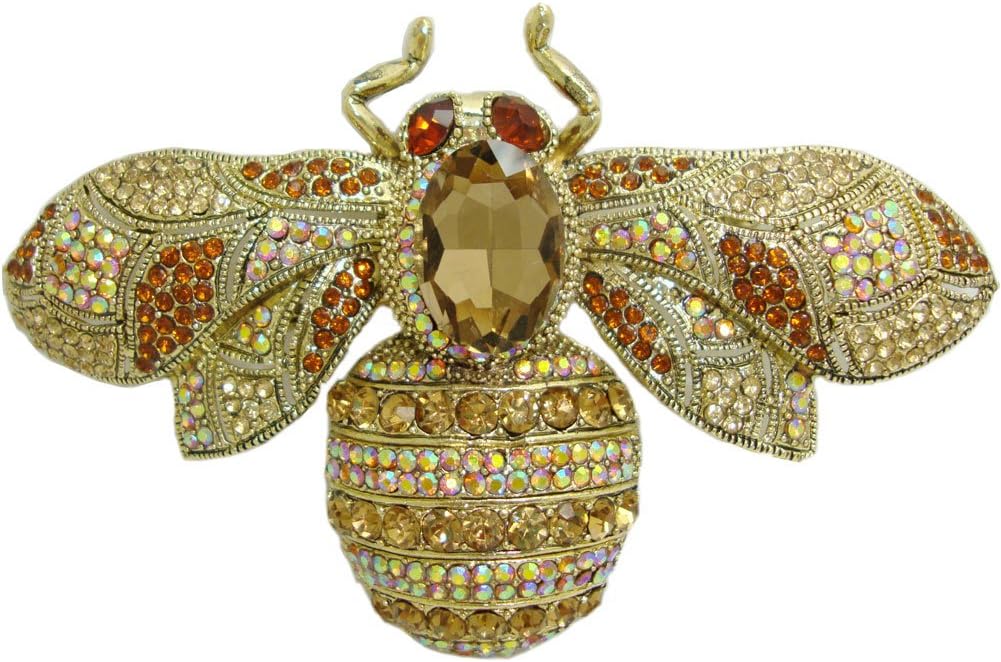 TTjewelry Charming Bee Insect Brooch Pin Austria Crystal Rhinestone image 2